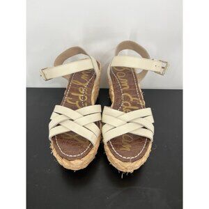 Sam Edelman Darline Braided Leather Platform Wedge Sandals Size 6